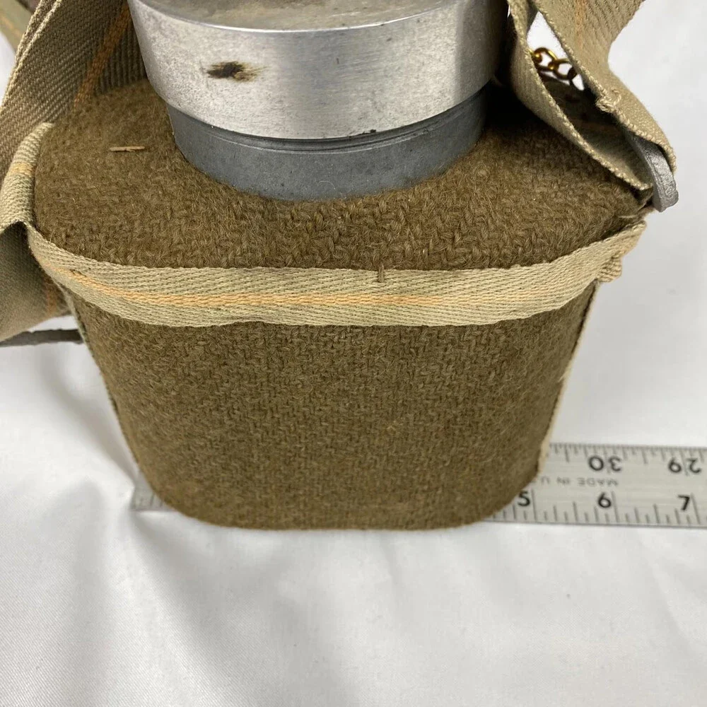 Pair Of Vintage Elephant Brand E. Pakistan Water Bottle Strap Wool Insulation